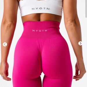 NVGTN Seamless High-Waist Leggings - Bright Pink